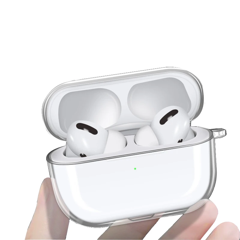 Чехол для наушников Air Pods Pro, Ультратонкий противоударный мягкий прозрачный чехол из ТПУ для переноски Apple Airpods Pro 3