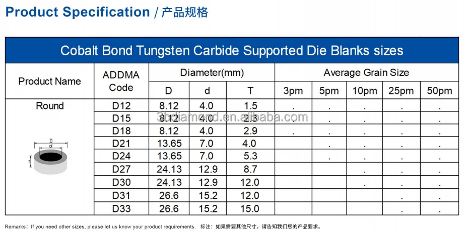 PCD diamond wire drawing die for Gold/ silver/ copper wire stainless steel wire enameled wire