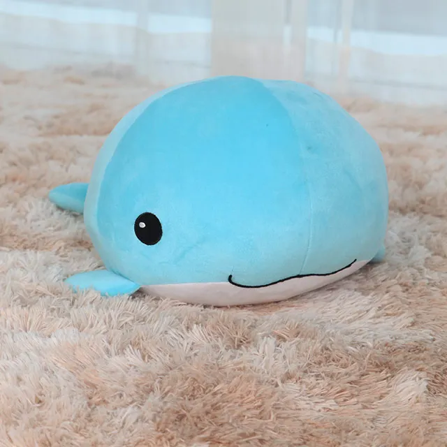 
Super soft and cute ocean blue whale, comfortable, soft and cute 