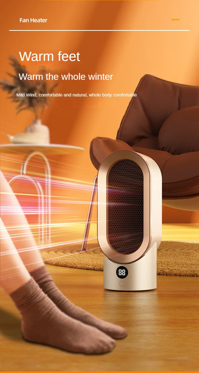 New Design Portable Home room Desktop Office electric fan heater electric mini space fan heaters for winter room