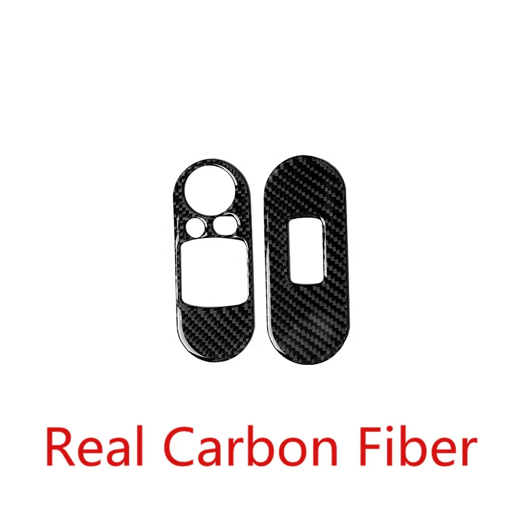Carbon Fiber Car Interior Window lift Panel Sticker Trim for bmw Mini COOPER F56 Accessory