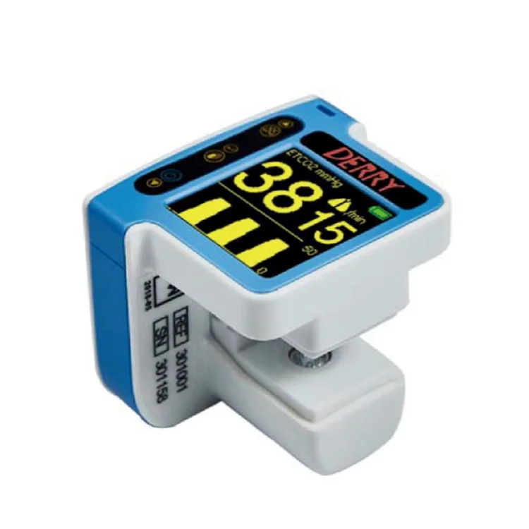 Veterinary Instrument CO2 Detector Audible Visual Alarm System Mini Monitor Capnoeasy Carbon Dioxide Monitor