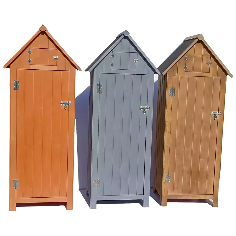 Customize Garden Shed Storage Wood Outdoor Waterproof Backyard Tool Cabinet