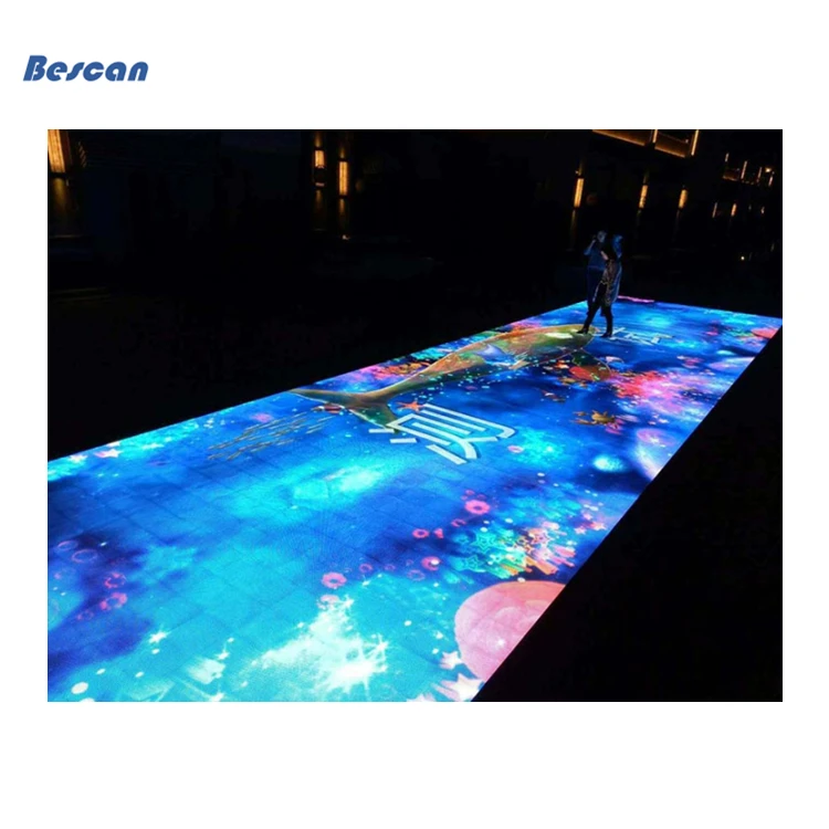 Intelligent Indoor Led Screen Dance Floor Night DJ Disco Club Stage P3.91 Interactive Floor Screen
