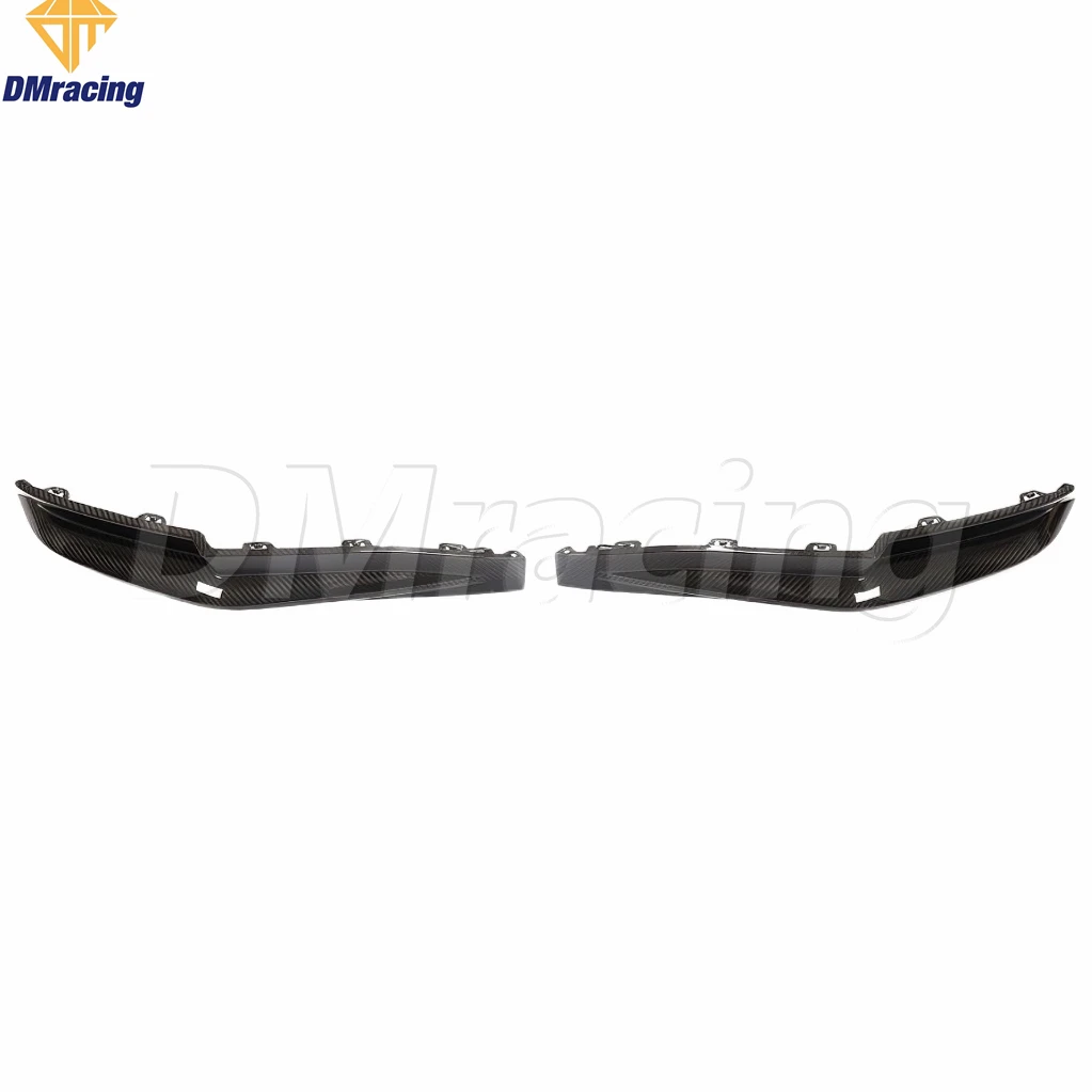 PRE-PREG DRY CARBON FIBER REAR BUMPER SPLITTERS FOR BMW 3 SERIES G80 M3 2021-2023