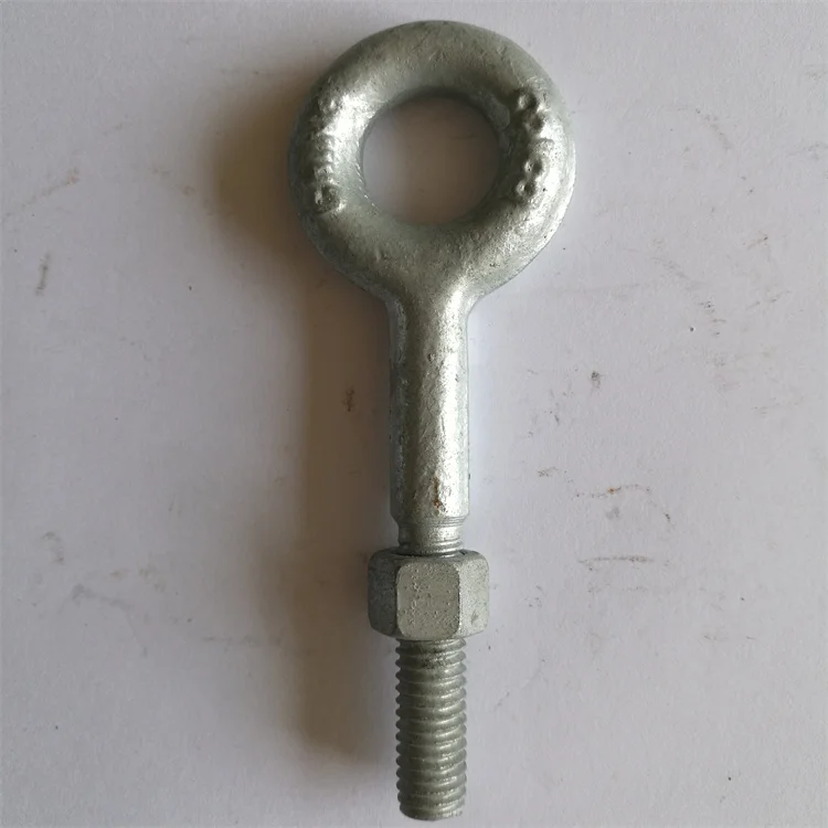 Drop Forged Regular Nut Eye Bolt Eye Long Eye Bolt Wholesale