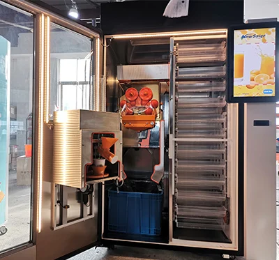 1 Year Warranty 100% Pure No Water Cold Fresh Squeezed Orange Juice Drinks Juicer Vending Machine