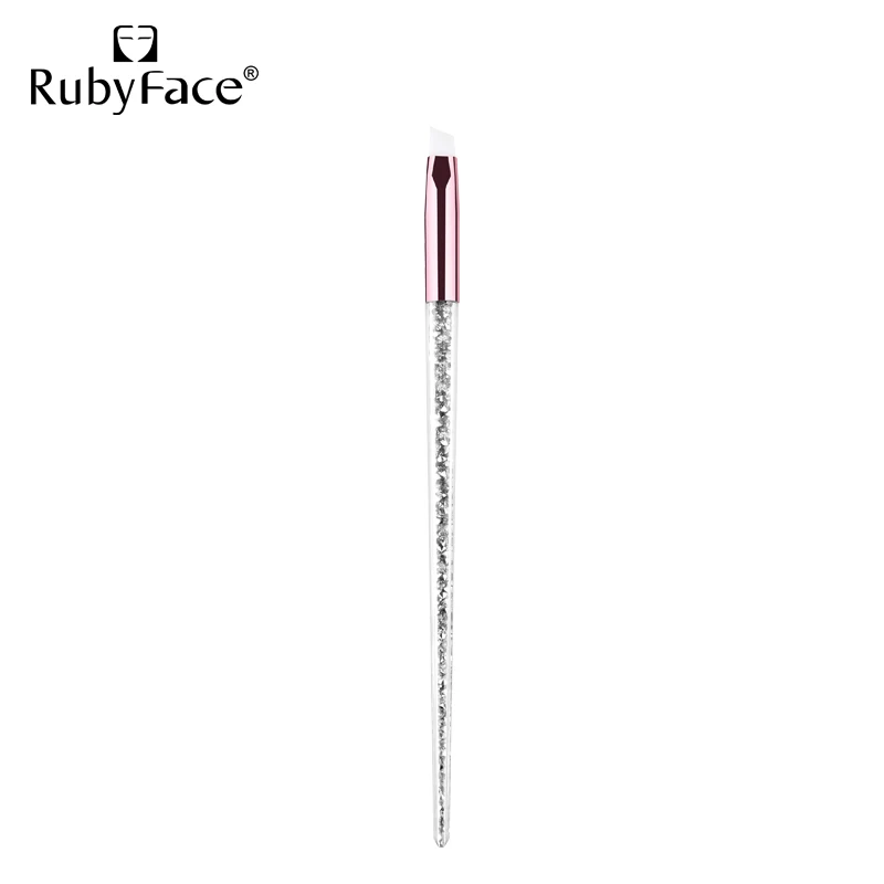Wholesale Stock RubyFace  Diamond handle single  brush cosmetics tool makeup for face eyebrow brush