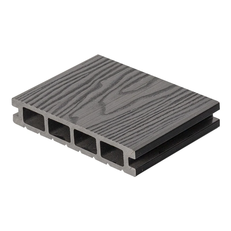 140mm Width PE Co-extrusion Corrosion Resistant Hard Wearing Wood Deck WPC Floor Decking For Exterior Floor Decoration
