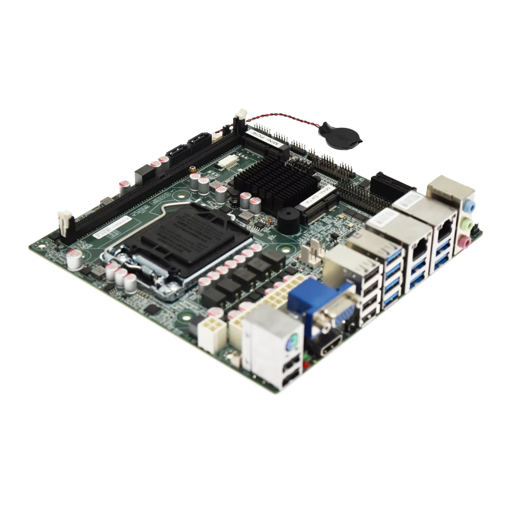 Fodenn Customization Intel Core 6th 7th I3/I5/I7 LGA1151 H110 MINI-ITX Embedded Industrial Motherboard