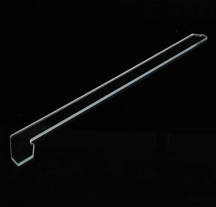 Custom irregular clear laser cut to size tempered glass