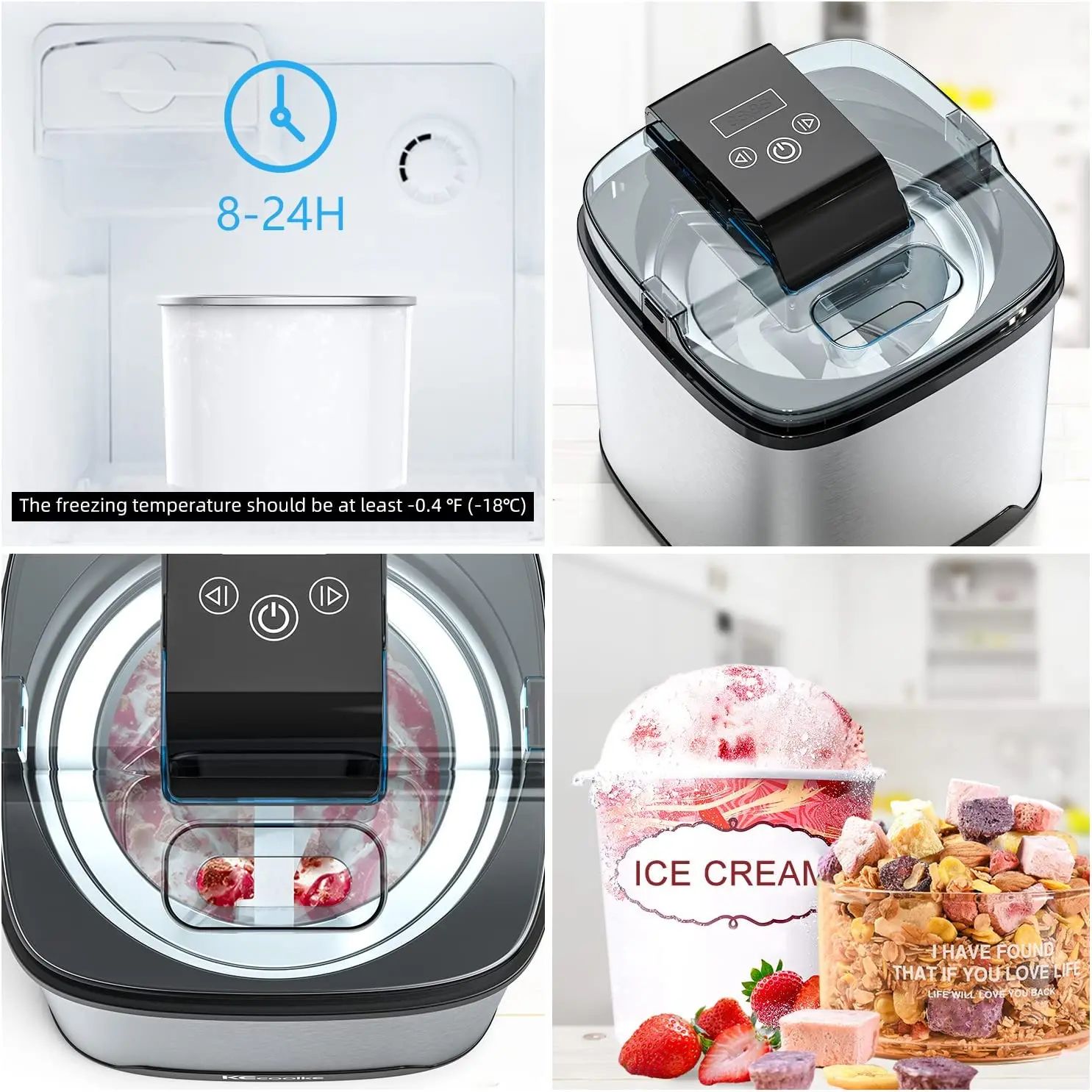Ice Cream Maker Teacher Appreciation Gifts Electric Ice Cream Machine Countertop
