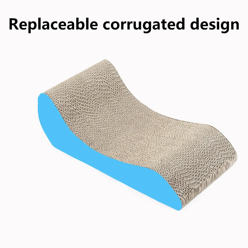 AliGan-Baby Cat scratching pad solid wood shaker cat litter cardboard house corrugated lounge bed for furniture scratcher toy