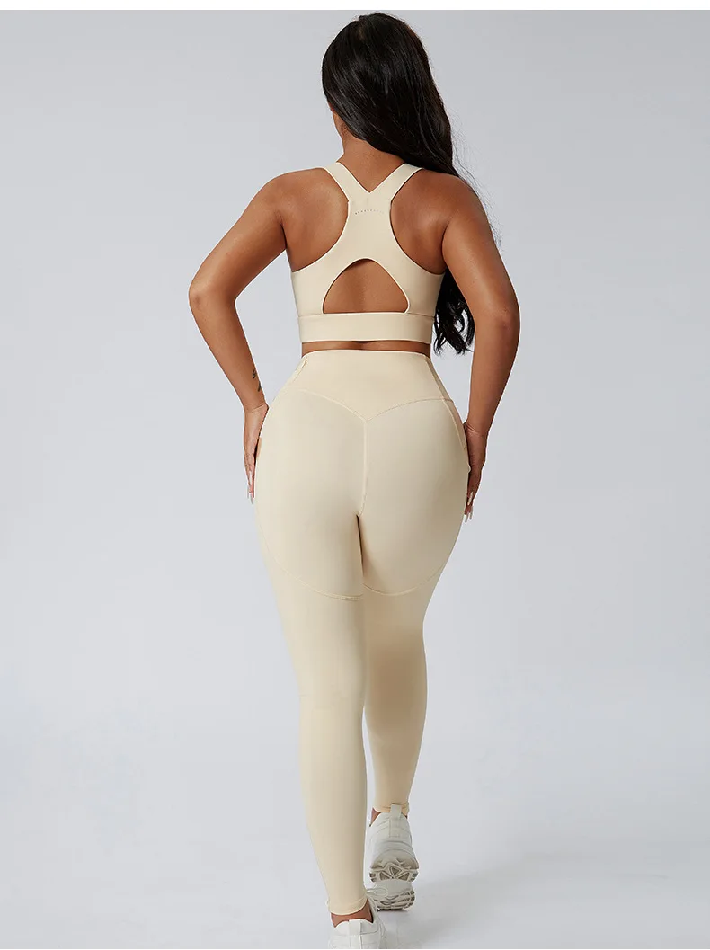 Fall 2024 Leggings Exercise Women Fitness Hip Yoga Pants Wearing Outside Sports Wholesale Custom Logo Women Clothes