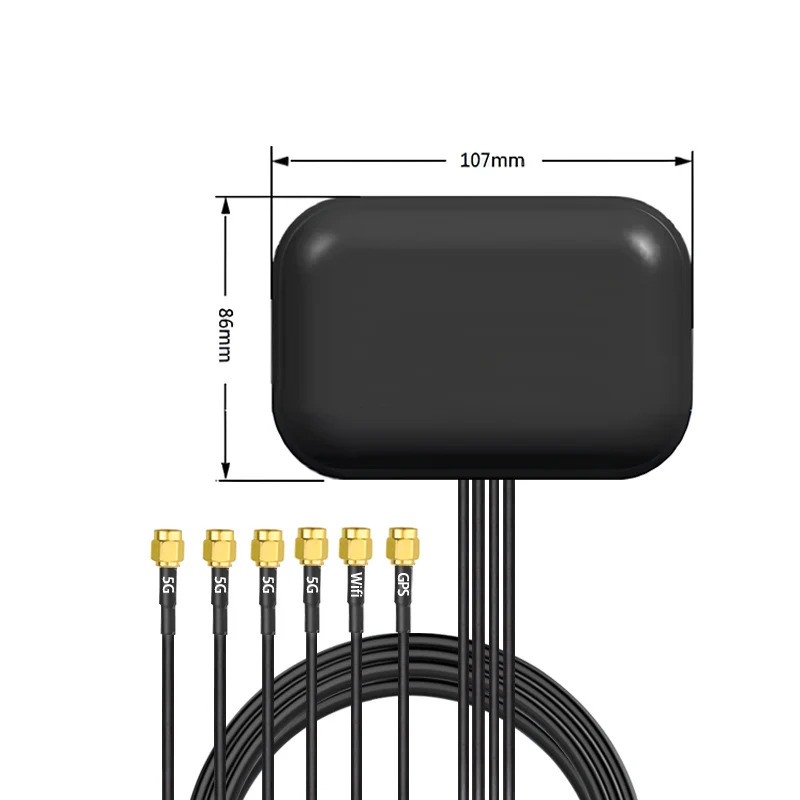 RY GPS 4G 2.4G WIFI Outdoor Waterproof 5 in 1 Multi-Band GSM Combo Four in One LTE GNSS 2.4Ghz Bluetooth 5G Antenna
