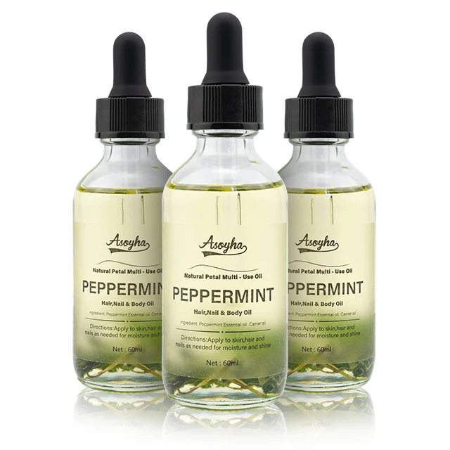 100% Private Label Pure and Natural Body and Face Massage Oils Organic Aromatherapy essential oils Peppermint