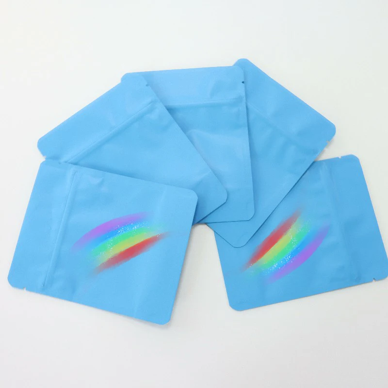 Zipper bag packaging black clear window matte glossy digital mylar Child Resistant Exit Medicine Bags mylar bags wholesale