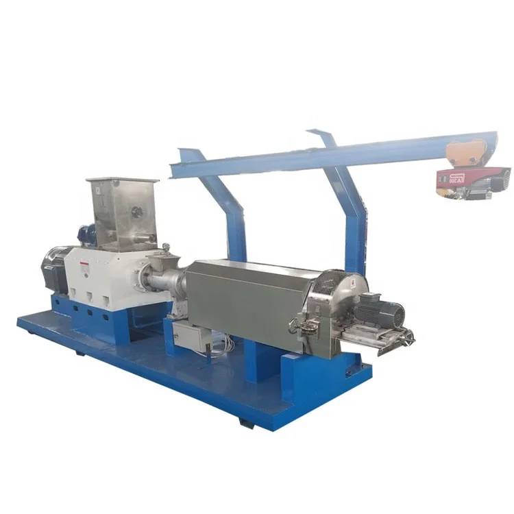 Jinan Baimai Haiyuan fish feed extrusion making line wet pet food machine