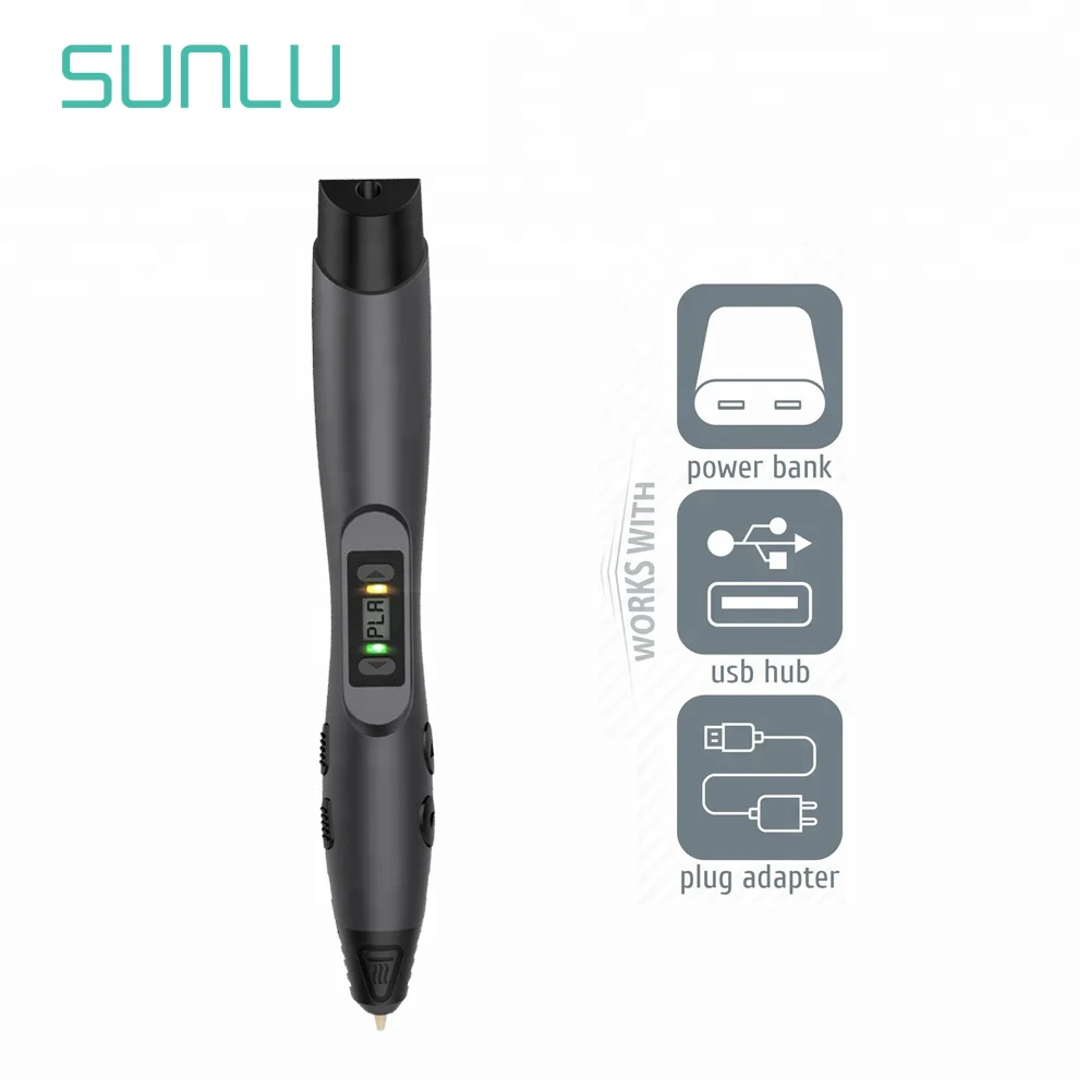 Educational toys 3d digital pen 3 d printing pen drawing printing with lcd screen