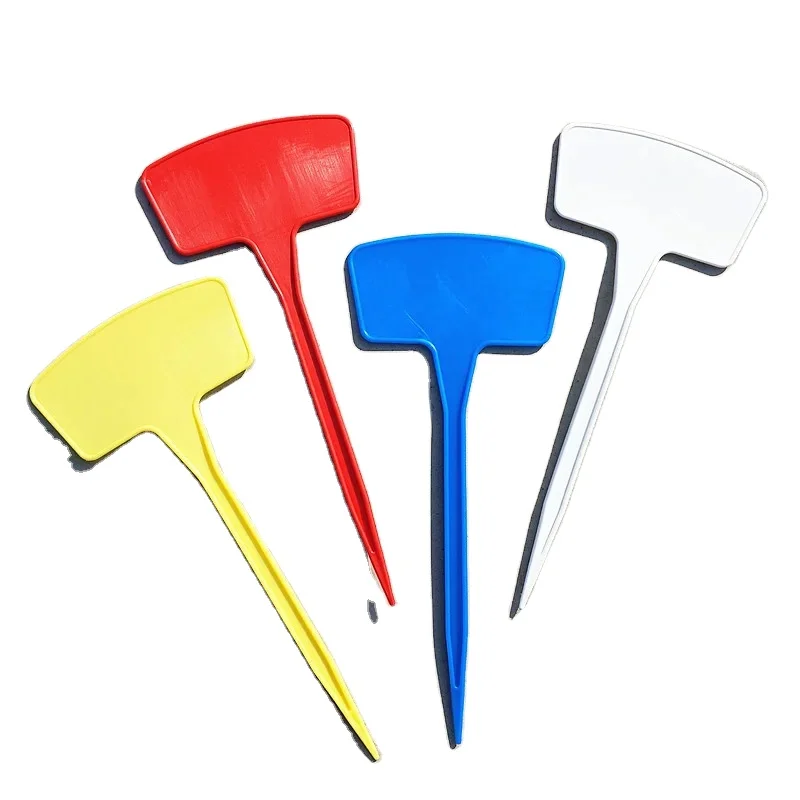 270mm Elongated Waterproof T Type Plastic Plant Markers Labels Tags For Plants
