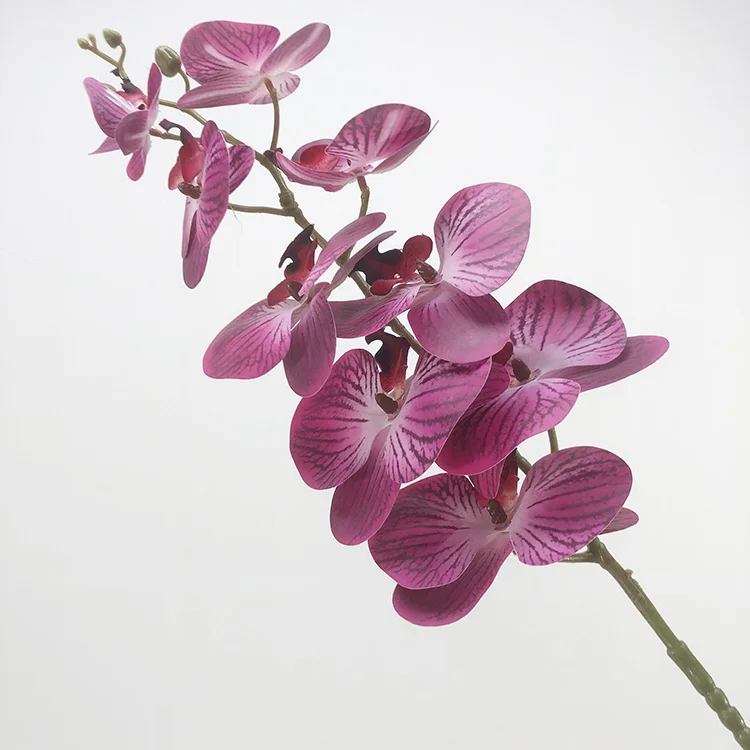 K-0331 Manufacturers Hot Selling 9 heads  feel moisturizing Phalaenopsis simulation orchid Artificial Butterfly Orchid