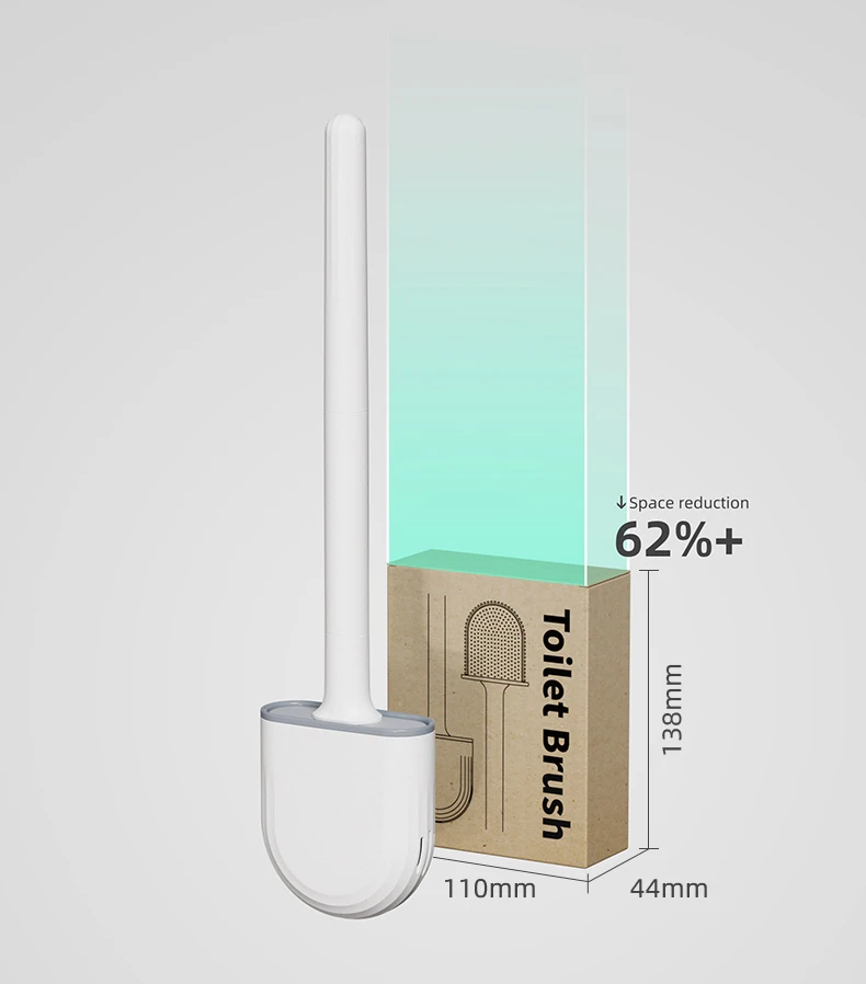 Sanga New Design Cheap Mini Plastic Black Toilet Cleaning Brush And Holder For Bathroom