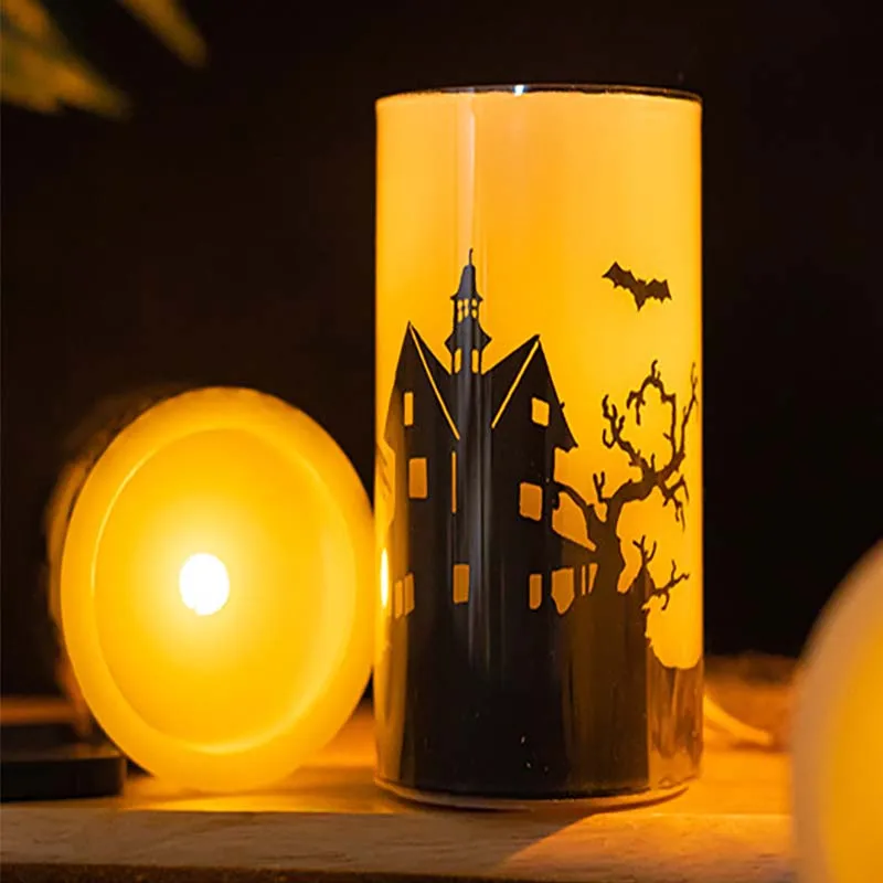 Halloween Specialization 3d Real Flame Led Floating Candles Light Flameless Candle