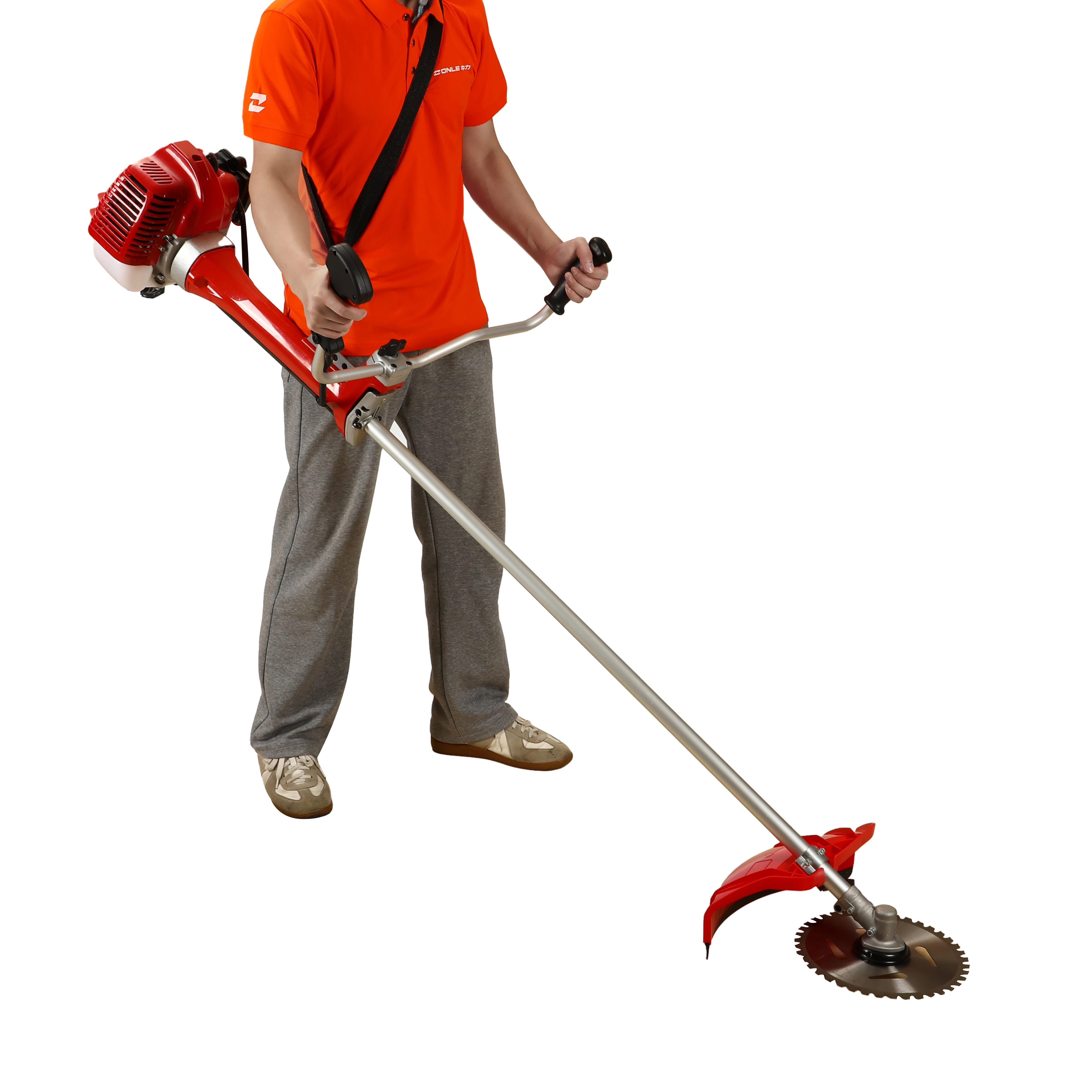 High Quality 52cc 2-Stroke Gasoline Brush Cutter Good Chinese Lawn Mower for Grass Cutting