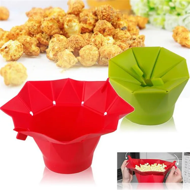 
Benhaida Original Gifts Collapsible Silicone Hot Air Microwave Popcorn Maker 
