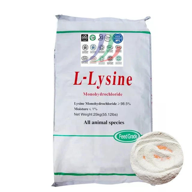 kinbo Lysine L Lysine Feed Grade Food Grade L-lysine Hcl Animal Feed Additive Monohydrochloride