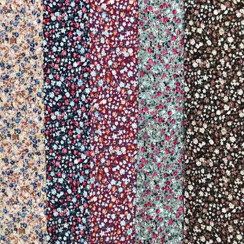 Hot selling 45s*45s rayon challis fabric 100%rayon plain rayon fabric for dress