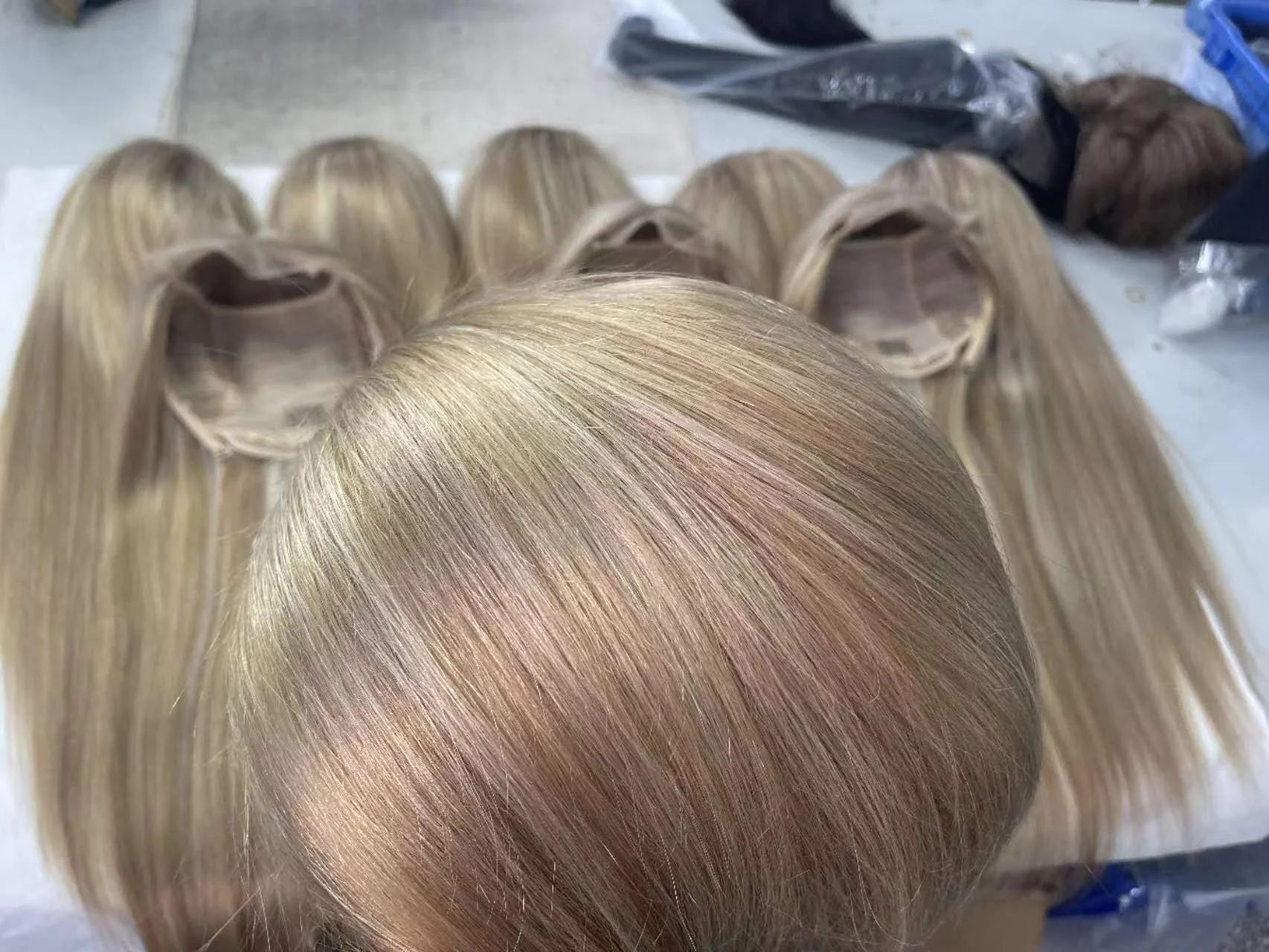 Jewish Wig Silk top Wig Highlights Wave Hair Kosher Wigs Sheitel Unprocessed European Virgin Hair For Black Woman