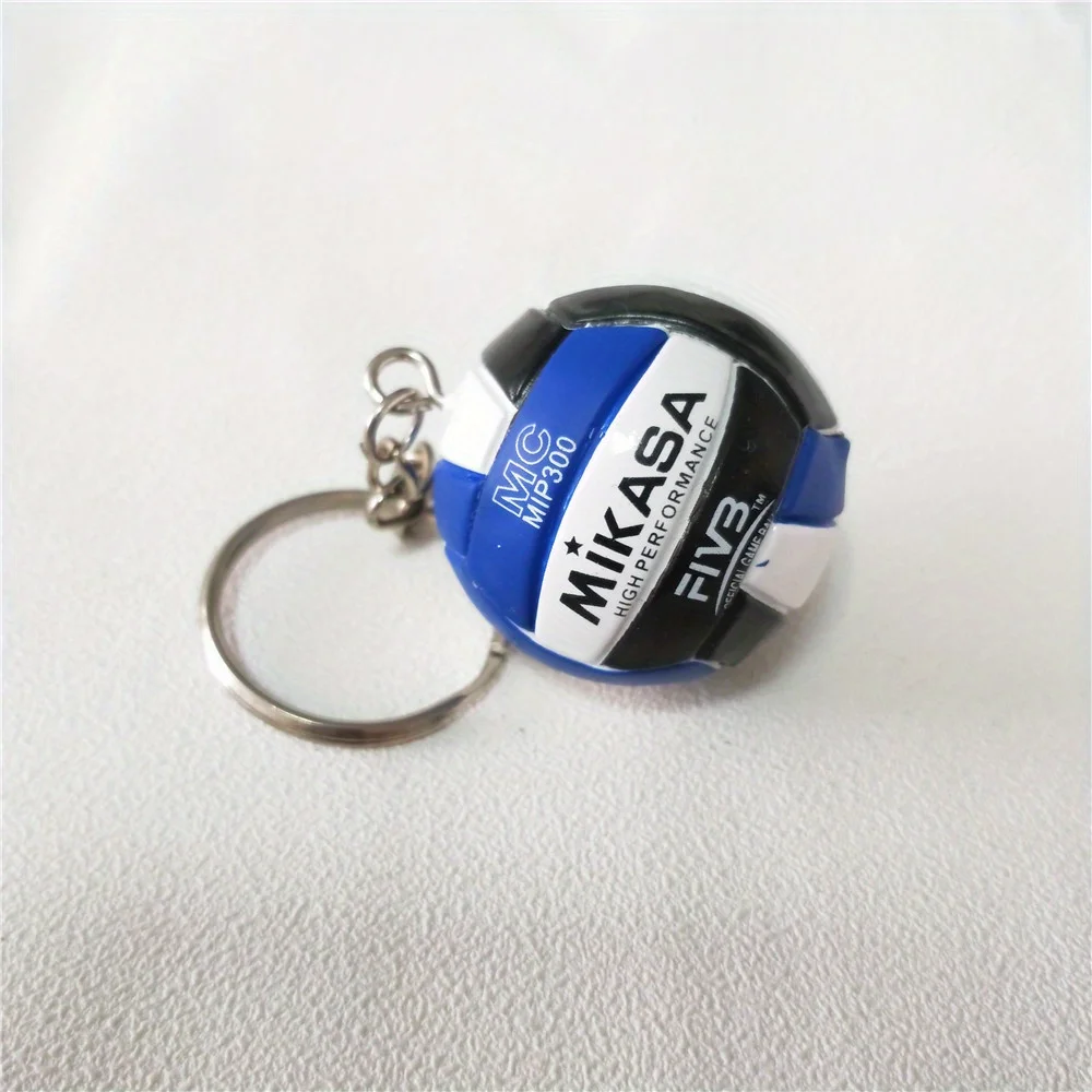 Mi-ka-sa Volleyball Keychain Premium Quality Mini Sports Ball Key Ring Durable Souvenir for Volleyball Fans Perfect Gift Idea