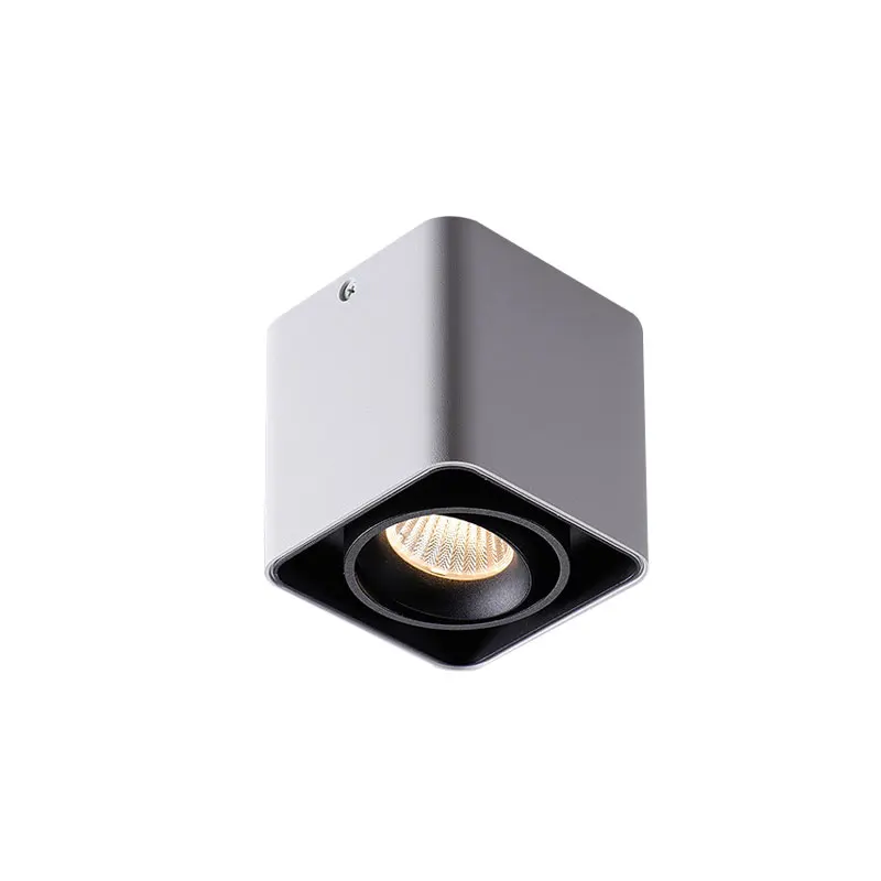 VVS 3 years warranty cob grille lamp aluminum white and black downlight angle adjustable spotlight