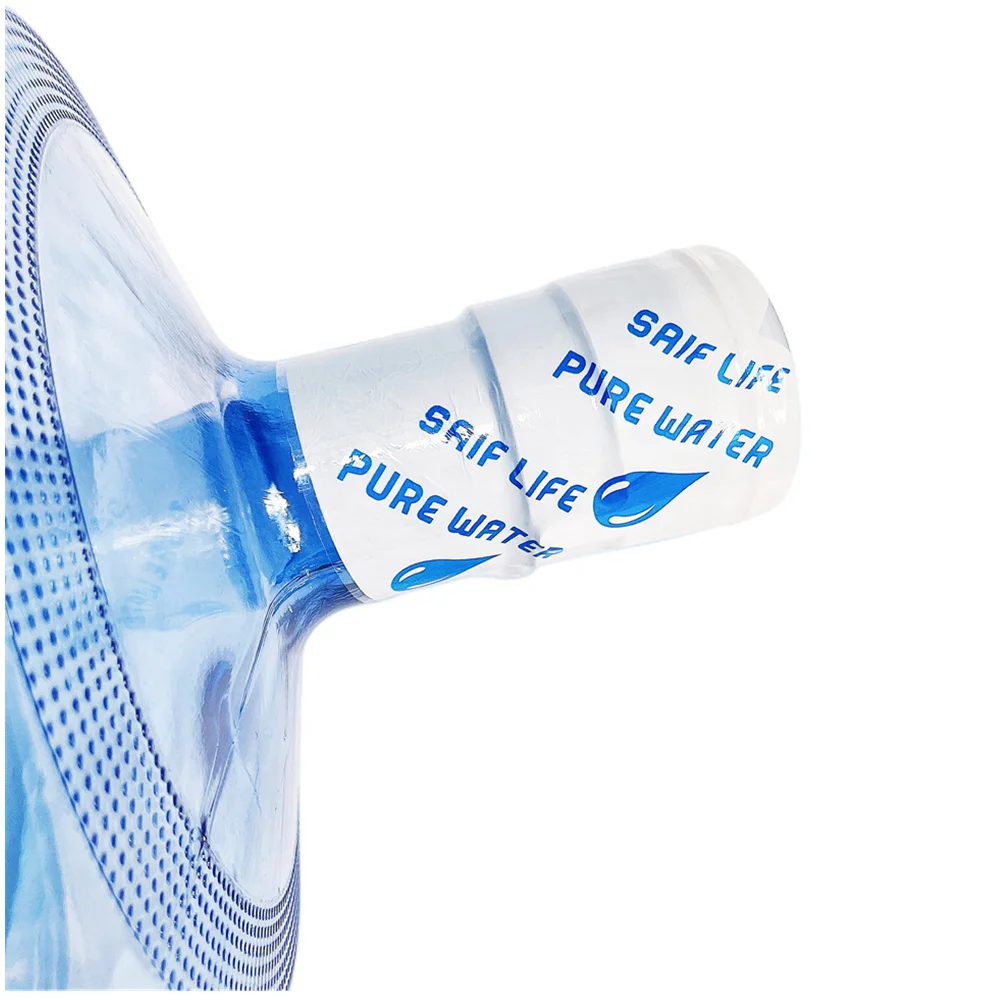 Plastic PVC Heat Shrink Sleeve Label For 5 Gallon Water Bottles Cap Seal