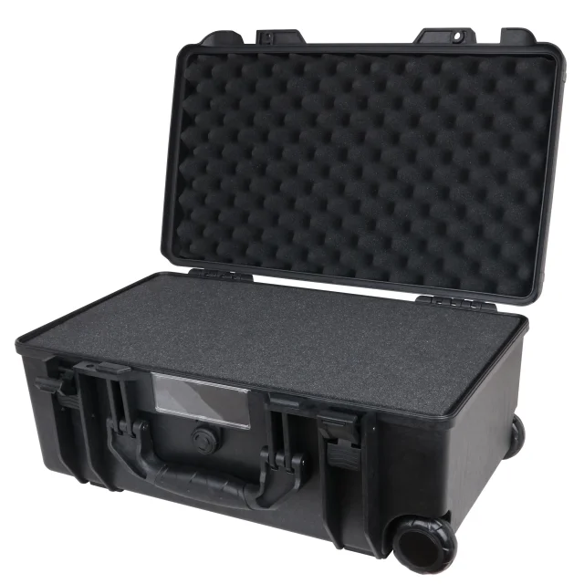 heavy duty rolling hard protective case waterproof outdoor trolley plastic carry case for camera gear photographic equipment