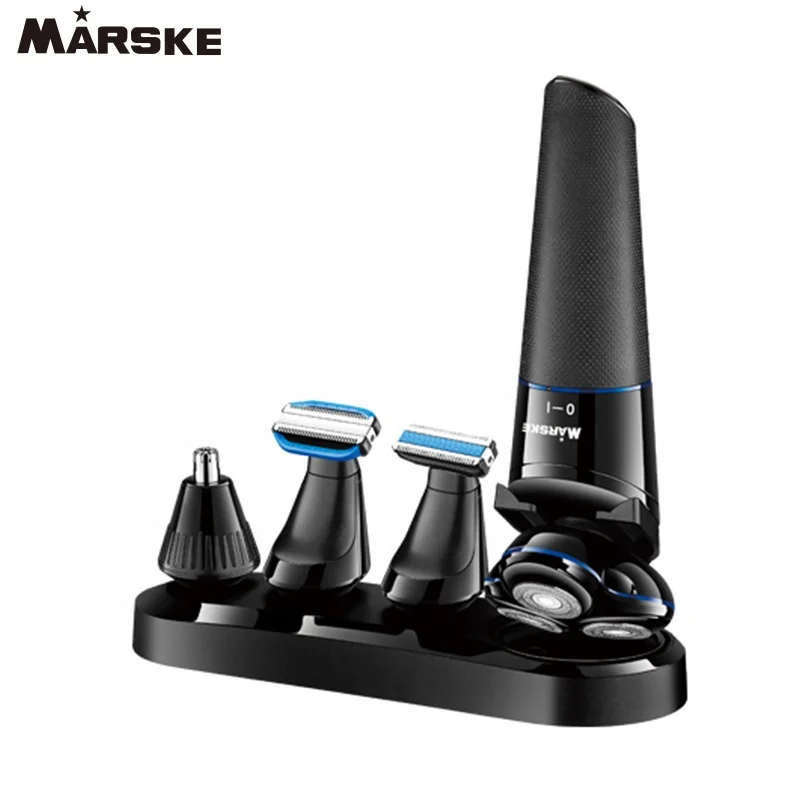 MARSKE 3333 multi-function four-in-one floating cutter head nose hair device sideknife body wash three-head shaver