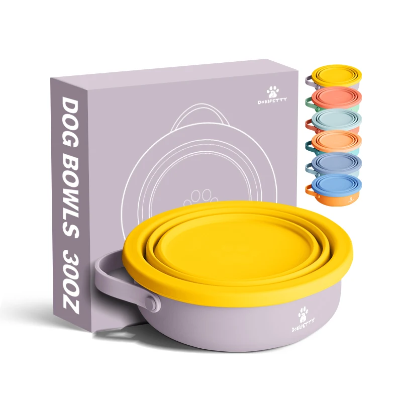Складная собачья миска для щенка переносная воды идеально подходит путешествий и пеших прогулок