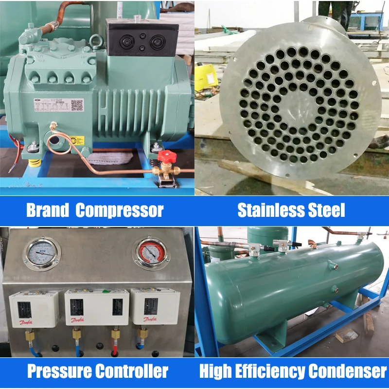Best sale  automatic 1T tube ice machine 1000kg  ice tube machine in industrial