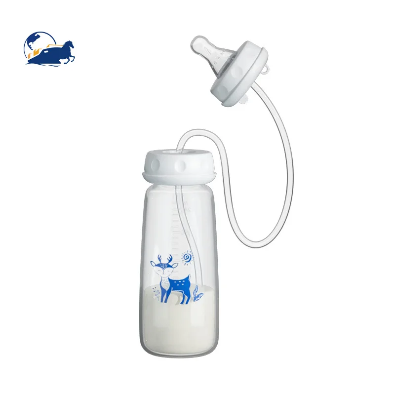 New hot-selling baby hands-free standard caliber 240ml baby bottle free hands bottle pp bottle baby water