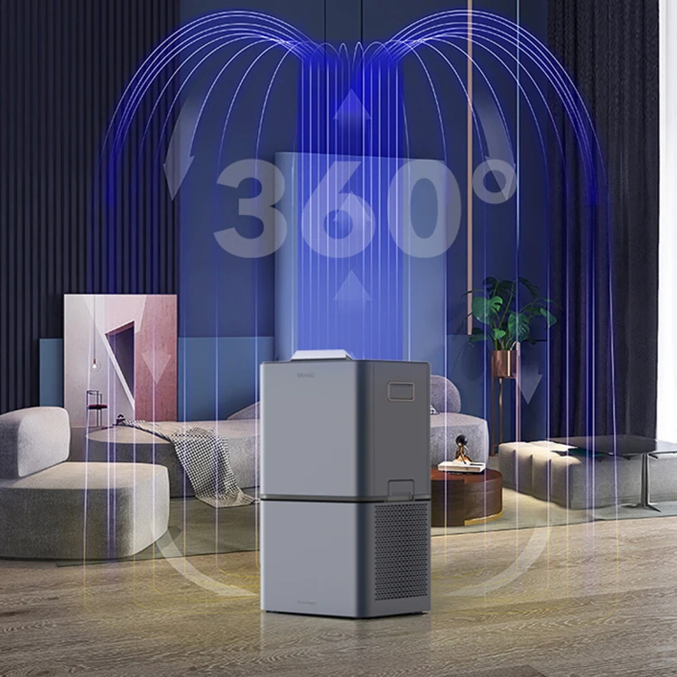 Classic Design Five In One Hepa Filter Multi Functional Living Room Hotel Office Desktop Air Purifier