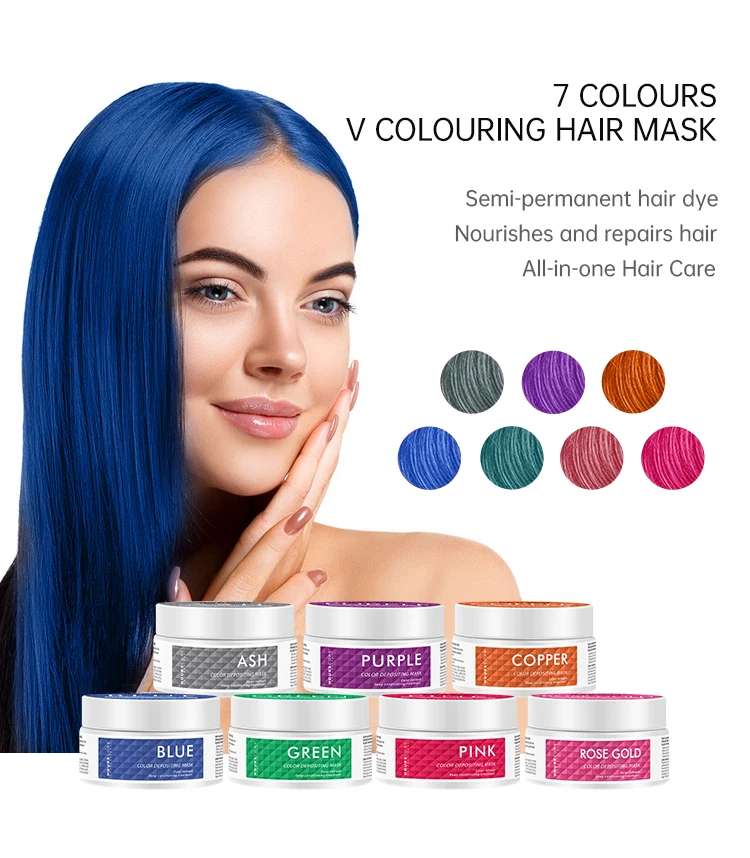 Private Label Customization Oem/Odm Hair Care Colour Conditioner Cruelty-Free Semi-Permanent Hair Dye Color Mask