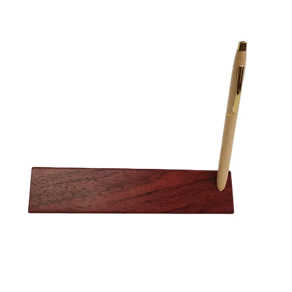novelty single triangular wooden rosewood pen  box wood