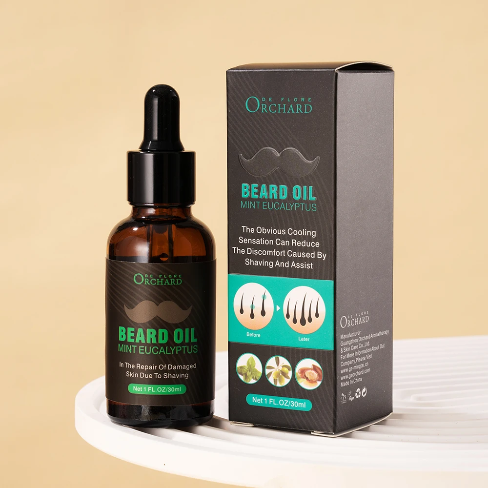 OEM Custom Logo Beard Growth Men Care Soothes Irritation And Redness After Shaving Cedar Pine Beard Oil