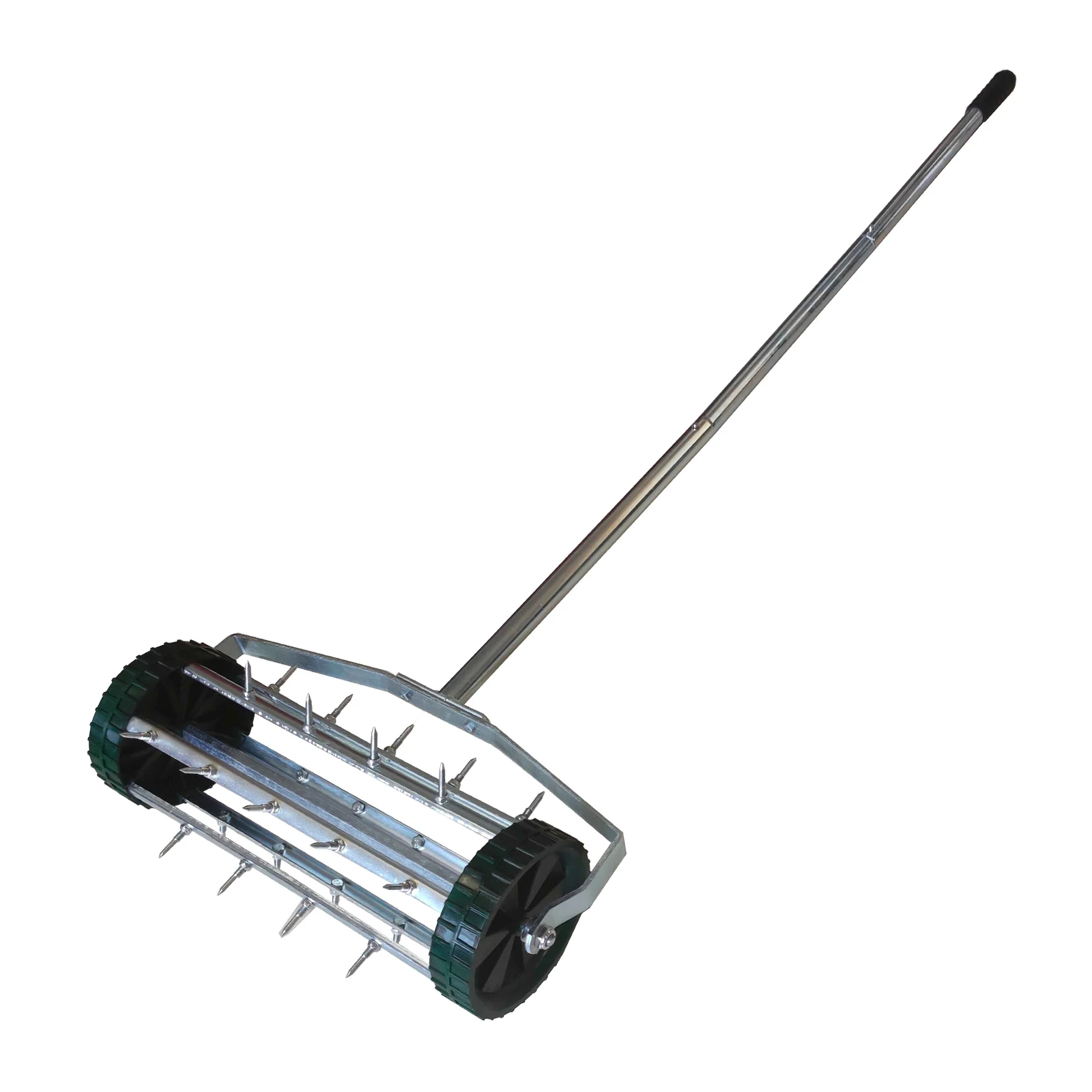 Rolling Garden Lawn Aerator Roller,Yard Rotary Push Tine Spike Soil Aeration Home Grass Steel Handle Heavy Duty