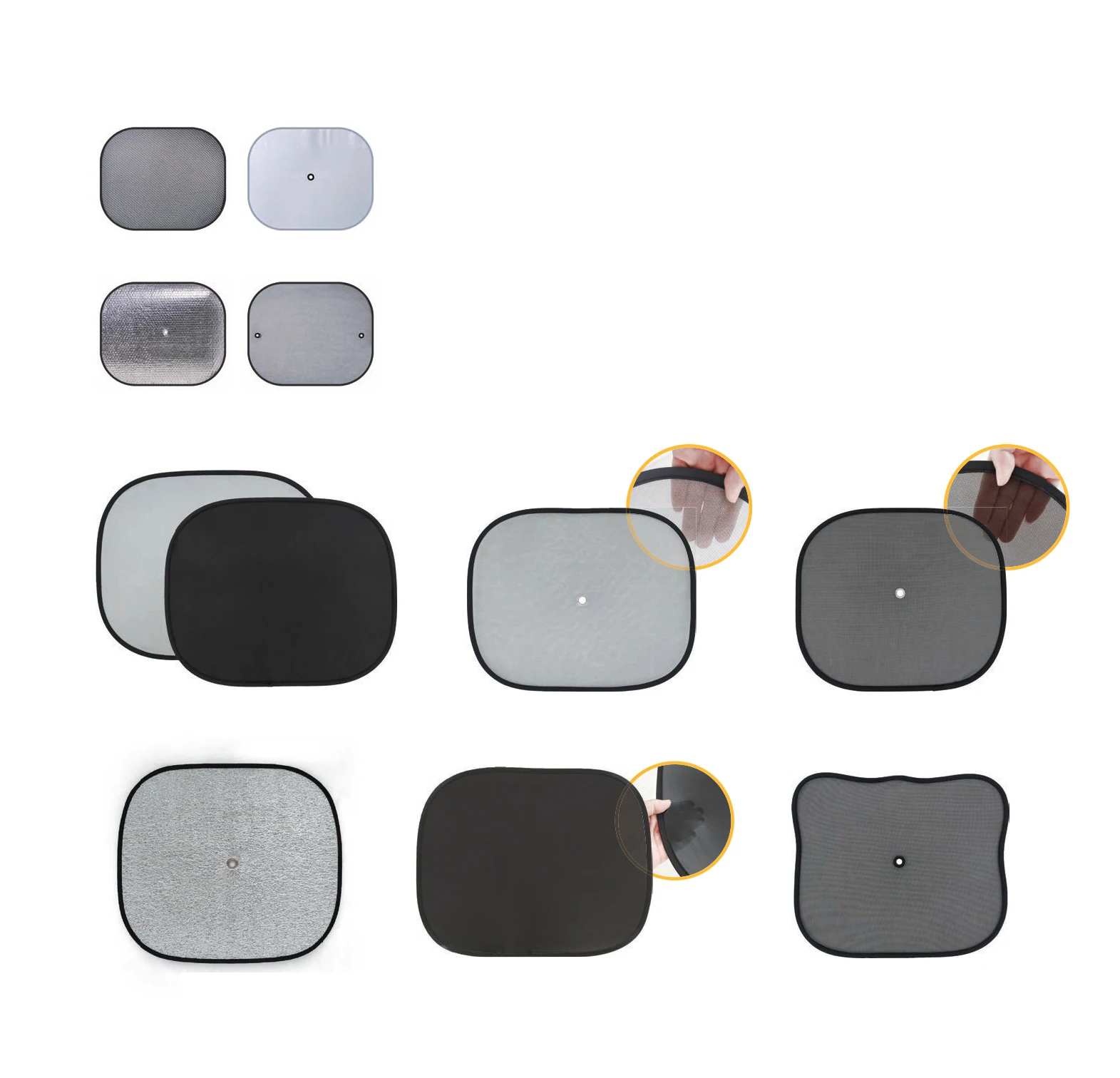 Wholesale retractable multistyle universal custom logo foldable automobile auto car windshield window sunshade for car