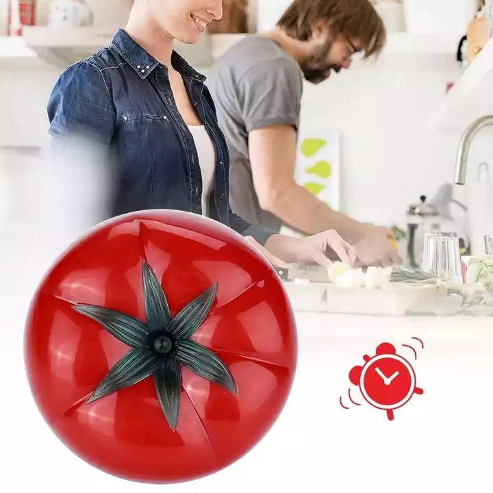 Mechanical Cooking Baking Timer Helper Tomato Shape Kitchen Timer Chef Timer Clock With Loud Alarm