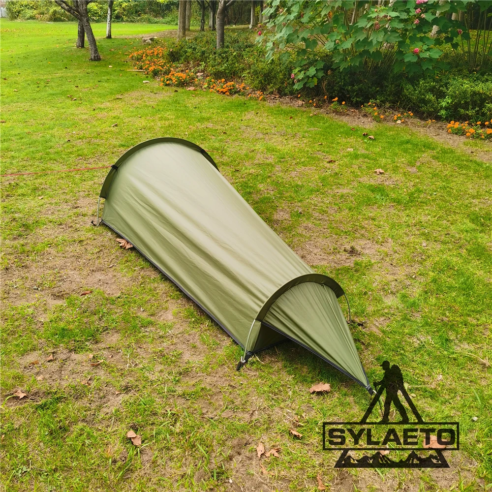 Sylaeto New Upgrade One man Sleeping Bag Bivy Swag Tent For Solo Trip Lightweight Hiking Adventure Survival