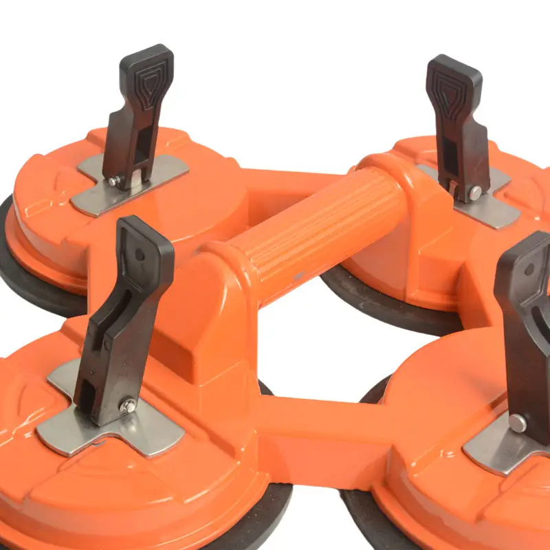High powder vacuum lifter glass tool 4 clamp suction cup marble tile lifting furniture decoration