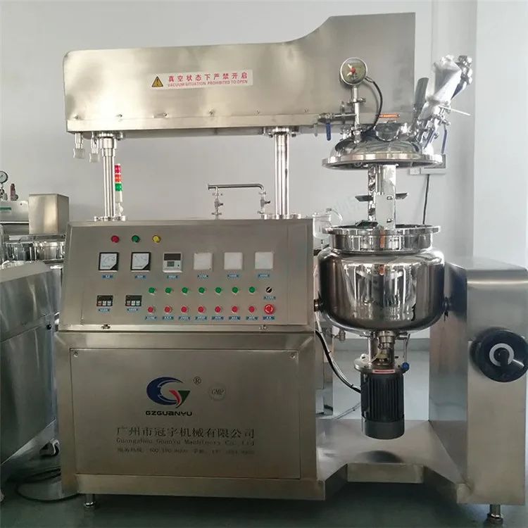 Gy 50l/30l/20l/10l/5l Laboratory Cosmetic Making Machine Body Lotion Skincare Cream Vacuum Emulsifying Homogenizer Mixer